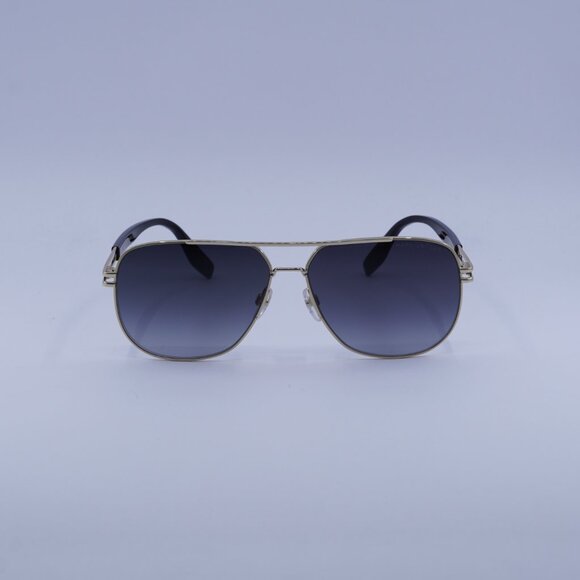 Marc Jacobs MARC 633/S 0RHL 9O Sunglasses Gold Aviator Frame, Grey Lenses - Picture 2 of 11